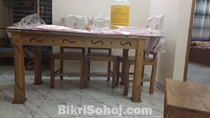 teak wood(সেগুন  কাঠ) table